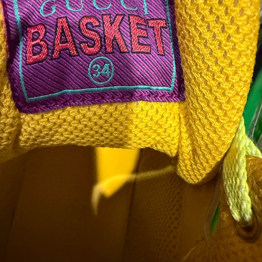 Gucci Sneakers in Purple, Green, and Yellow - Picture 6 of 6